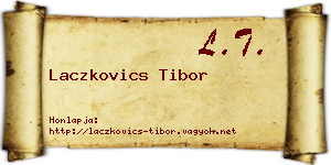 Laczkovics Tibor névjegykártya
