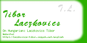 tibor laczkovics business card